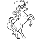 Dibujo Unicornio pintado por hjmfkn