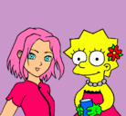 Dibujo Sakura y Lisa pintado por corina-alma