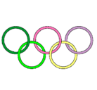 Dibujo Anillas de los juegos olimpícos pintado por valeluci