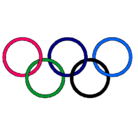 Dibujo Anillas de los juegos olimpícos pintado por hhmgxtjxdtjg