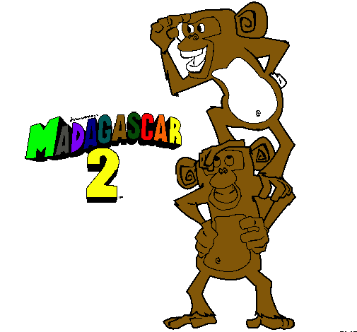 Madagascar 2 Manson y Phil