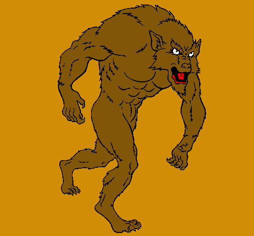 Dibujo Hombre lobo pintado por Gemitaber