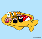 Dibujo Sushi pintado por Kougra_sa_8