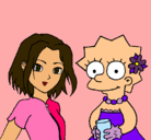 Dibujo Sakura y Lisa pintado por ladyjustin