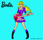 Dibujo Barbie guitarrista pintado por chandini