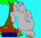 Dibujo Horton pintado por JOSA