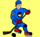 Dibujo Jugador de hockey sobre hielo pintado por Ramon10