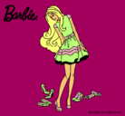 Dibujo Barbie y su colección de zapatos pintado por Daaf