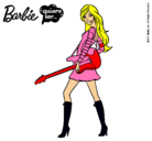 Dibujo Barbie la rockera pintado por barbarika