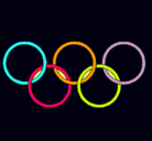Dibujo Anillas de los juegos olimpícos pintado por campanula