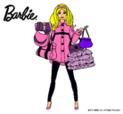 Dibujo Barbie de compras pintado por lareina