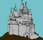 Dibujo Castillo medieval pintado por agnana