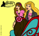 Dibujo Barbie y sus amigas sorprendidas pintado por yole