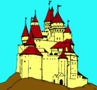 Dibujo Castillo medieval pintado por cleer