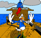 Dibujo Cigüeña en un barco pintado por luisdavid2