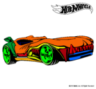 Dibujo Hot Wheels 3 pintado por duda