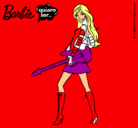 Dibujo Barbie la rockera pintado por REILIS