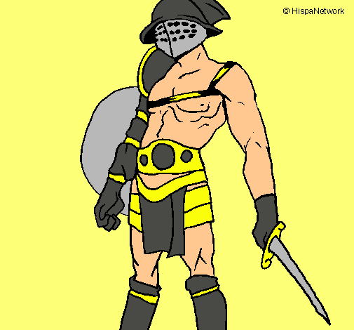 Dibujo Gladiador pintado por BRAYAN_12