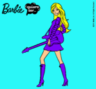 Dibujo Barbie la rockera pintado por angri