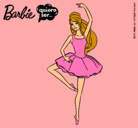 Dibujo Barbie bailarina de ballet pintado por sirene