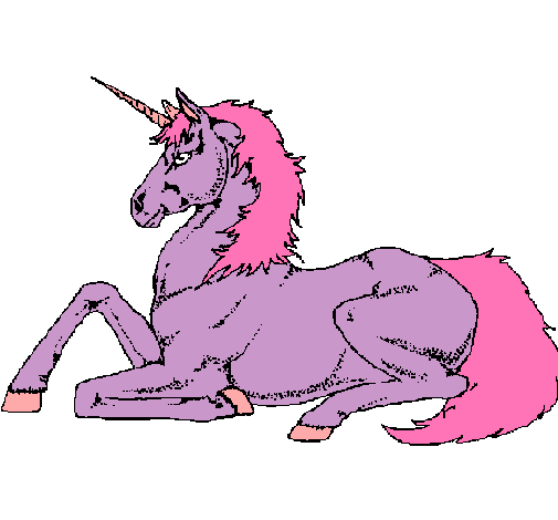 Unicornio sentado