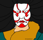 Dibujo Kabuki pintado por chesto