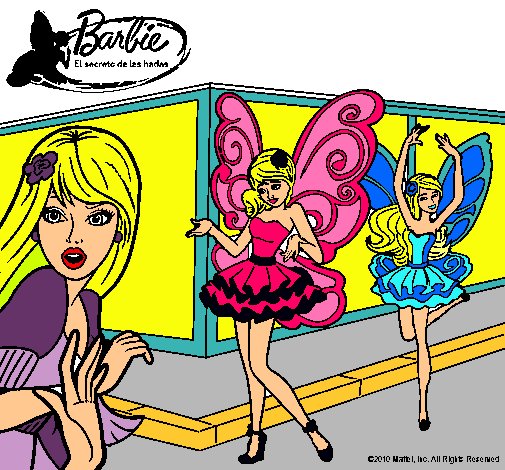 Dibujo Las hadas de Barbie pintado por dianaeliza