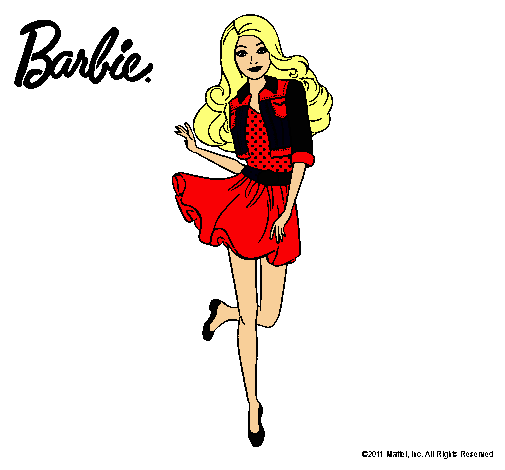 Dibujo Barbie informal pintado por Daaf