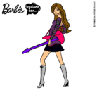 Dibujo Barbie la rockera pintado por Laida