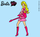 Dibujo Barbie la rockera pintado por barbieroker