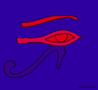 Dibujo Ojo Horus pintado por noe100