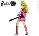 Dibujo Barbie la rockera pintado por ilovetlj