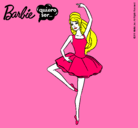 Dibujo Barbie bailarina de ballet pintado por roux