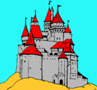 Dibujo Castillo medieval pintado por dieguete
