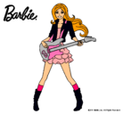 Dibujo Barbie guitarrista pintado por patio_desi