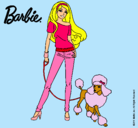 Dibujo Barbie con look moderno pintado por esrefy