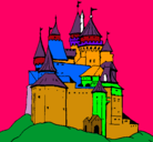 Dibujo Castillo medieval pintado por jerico