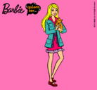 Dibujo Barbie con un gatito pintado por ail_een