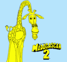 Dibujo Madagascar 2 Melman pintado por JOSIMAR