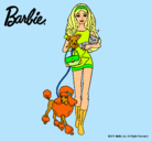 Dibujo Barbie con sus mascotas pintado por eugenia_2602