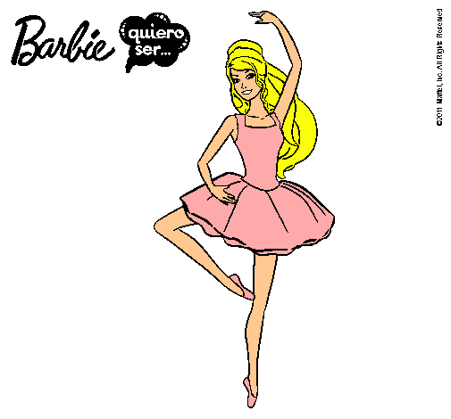 Dibujo Barbie bailarina de ballet pintado por patry1234