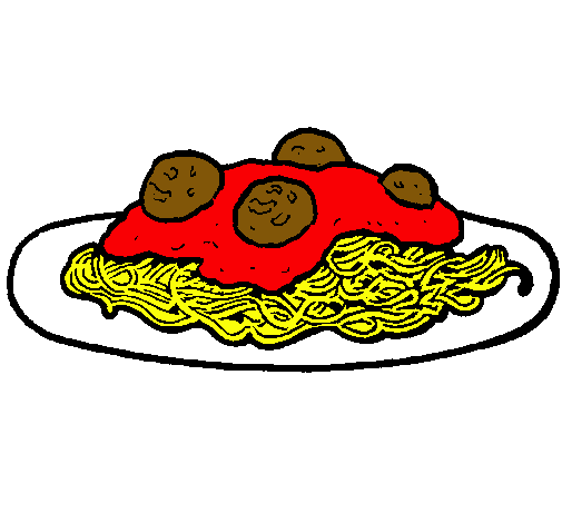 Dibujo Espaguetis con carne pintado por keity
