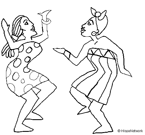 Dibujo Mujeres bailando pintado por Laurin