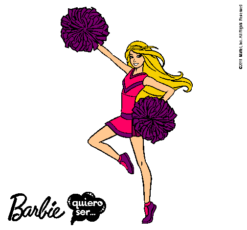 Dibujo Barbie animadora pintado por anddy