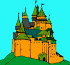 Dibujo Castillo medieval pintado por castillito4x