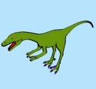 Dibujo Velociraptor II pintado por tizon