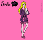 Dibujo Barbie con un gatito pintado por belladoctora