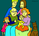Dibujo Familia pintado por NICOOOOOOOOO