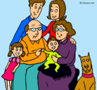 Dibujo Familia pintado por espinosa