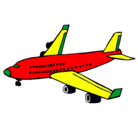 Dibujo Avión de pasajeros pintado por trajano1000
